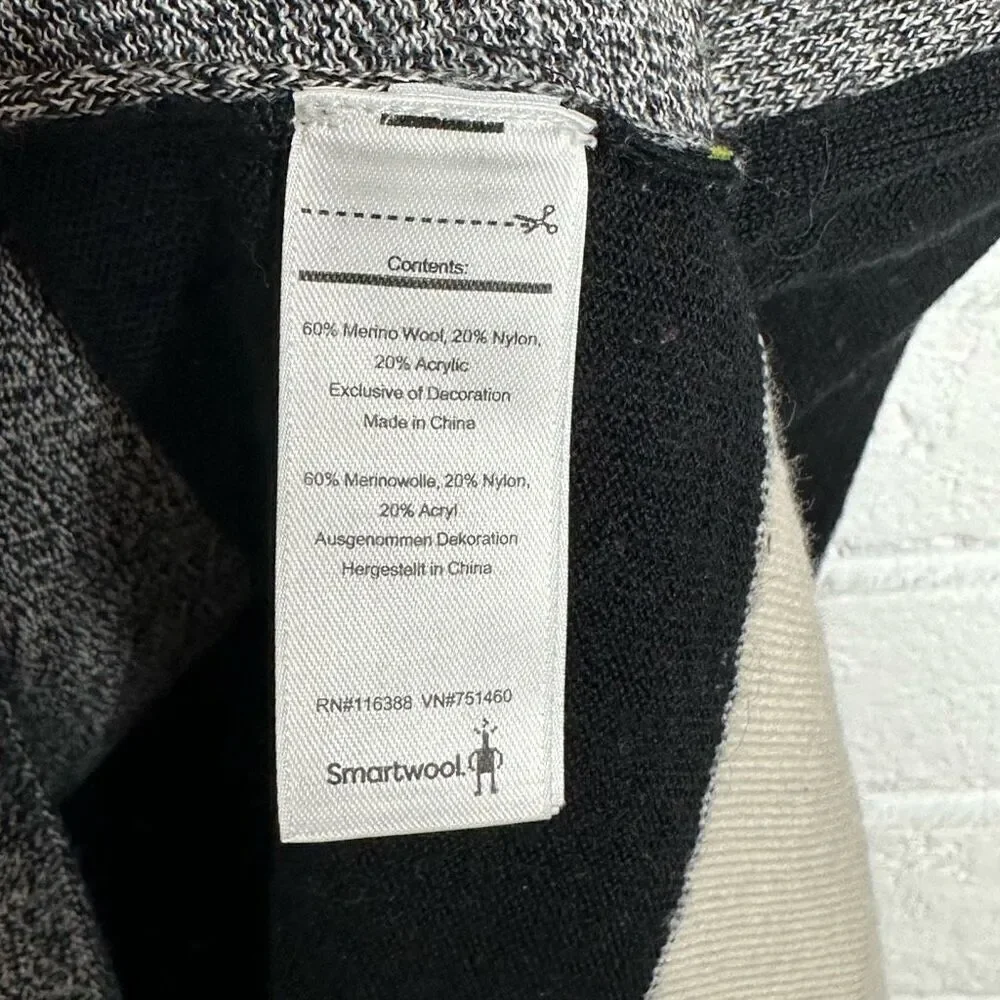 Smartwool‎ Akamina V-Neck Merino Wool Blend Sweater Gray size Small